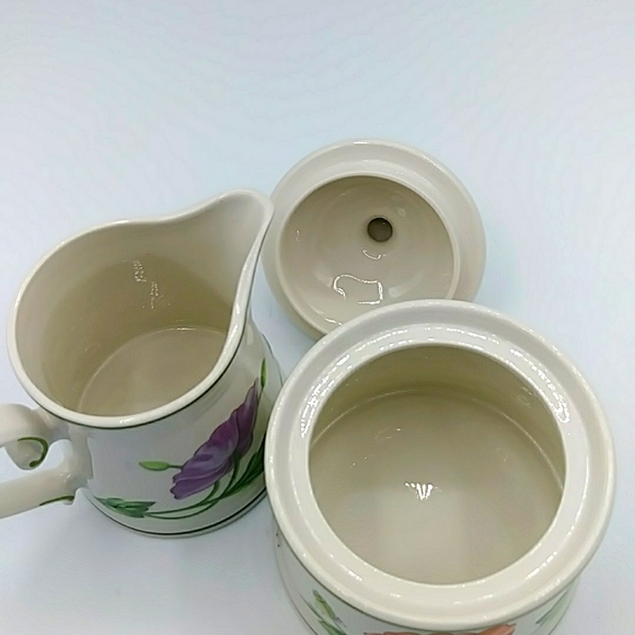 🍑HP! Creamer & Sugar Villeroy & Boch. "Amapola" Made in W. Germany. Vintage - Picture 2 of 8